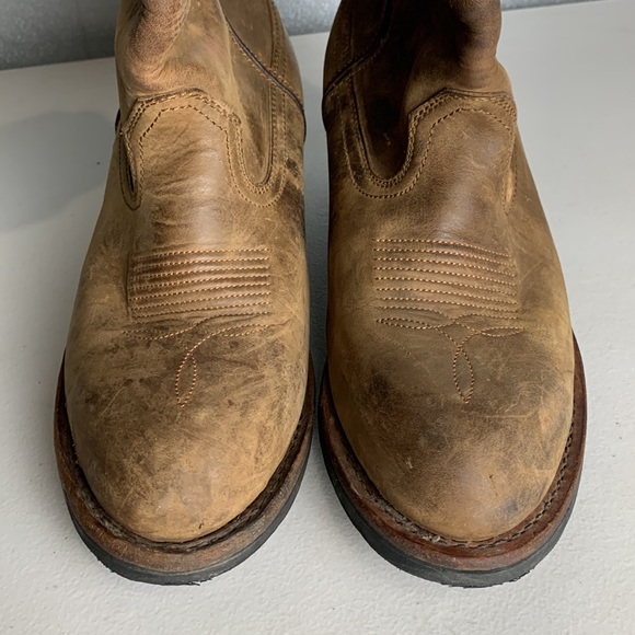 Dan Post Albuquerque Wellington Boots Men’s Brown Waterproof Leather 10.5D - Picture 7 of 16